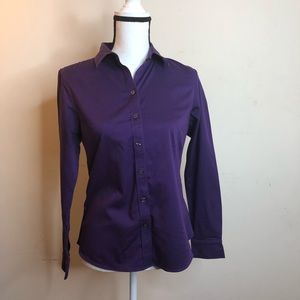 Banana Republic Purple Shirt No Iron Size 10P